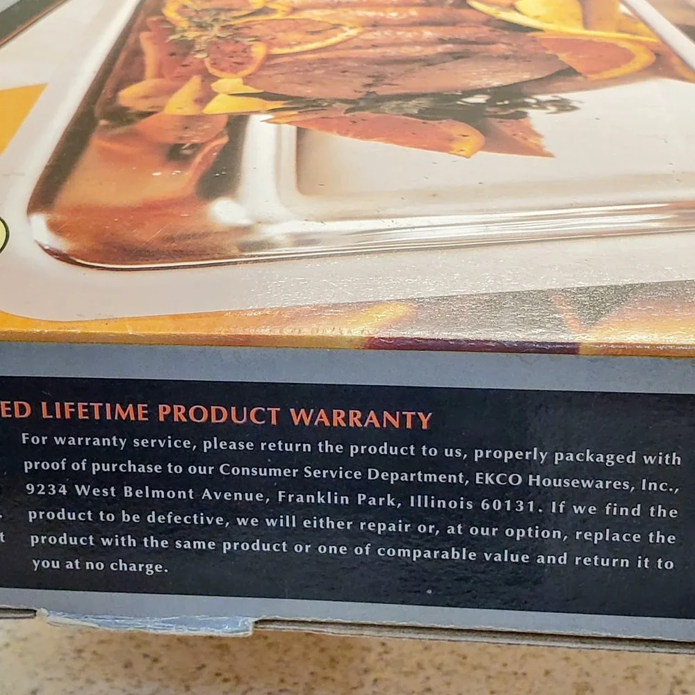 2 VTG New Farberware Classic Oven Roaster Stainless Steel Lifetime Warranty Box